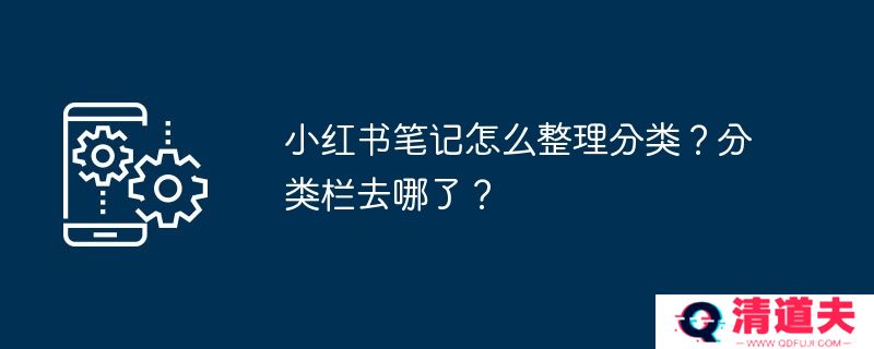 小红书笔记怎么整理分类？分类栏去哪了？