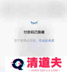 支付宝付款码隐藏