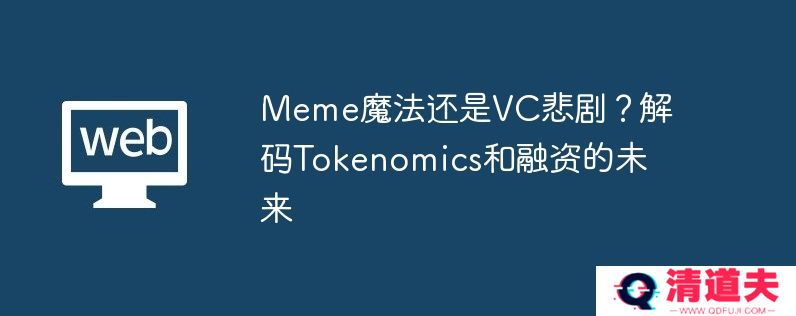 meme魔法还是vc悲剧？解码tokenomics和融资的未来