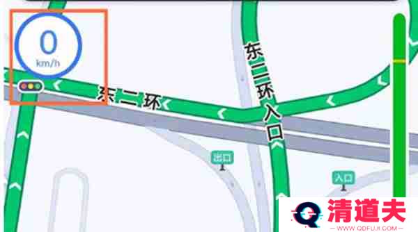 高德地图怎么显示车辆的实时速度